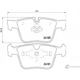Тормозные колодки дисковые, комплект MINTEX MDB2928 24180 24180 169 0 5 830709