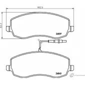 Тормозные колодки дисковые, комплект MINTEX 830732 24840 248 39 MDB2953