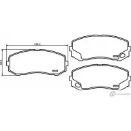Тормозные колодки дисковые, комплект MINTEX 830763 29250 MDB2988 2 9249