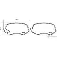 Тормозные колодки дисковые, комплект MINTEX 29241 292 40 MDB2990 830764