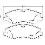 Тормозные колодки дисковые, комплект MINTEX MDB3073 830836 25021 186 1 5 25021