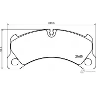 Тормозные колодки дисковые, комплект MINTEX Porsche Cayenne (92A) 2 Кроссовер 24685 24685 171 0 4 MDB3079
