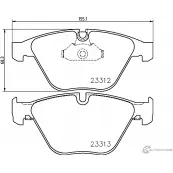 Тормозные колодки дисковые, комплект MINTEX 830866 23313 MDB3106 23 312