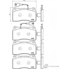 Тормозные колодки дисковые, комплект MINTEX MDB3138 23756 23092 830893