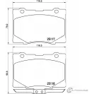 Тормозные колодки дисковые, комплект MINTEX 25118 MDB3170 251 17 830917