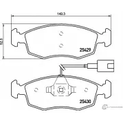 Тормозные колодки дисковые, комплект MINTEX MDB3208 25430 25 429 Fiat 500 (312) 1 Хэтчбек 0.9 60 л.с. 2013 – 2024