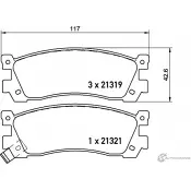 Тормозные колодки дисковые, комплект MINTEX MDB3220 21321 21 319 830959