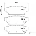 Тормозные колодки дисковые, комплект MINTEX 25 277 MDB3229 830962 25278