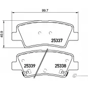 Тормозные колодки дисковые, комплект MINTEX 25338 Hyundai i30 (PDE, PD) 3 Хэтчбек 1.6t CRDi 95 л.с. 2018 – наст. время 2533 7 MDB3252