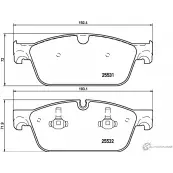 Тормозные колодки дисковые, комплект MINTEX MDB3268 25532 2 5531 Mercedes GLE (W166) 1 Кроссовер 350 d 4-matic (166.024) 249 л.с. 2015 – 2018