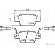 Тормозные колодки дисковые, комплект MINTEX 237 14 25526 Fiat Bravo (198) 2 Хэтчбек 1.8 Essence Flex 132 л.с. 2010 – 2024 MDB3303