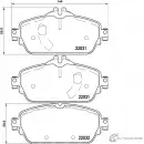 Тормозные колодки дисковые, комплект MINTEX 22032 2203 1 MDB3704 Mercedes C-Class (W205) 4 Седан 1.6 C 180 (2040) 150 л.с. 2018 – 2024