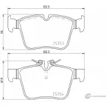 Тормозные колодки дисковые, комплект MINTEX 25 353 Mercedes C-Class (W205) 4 Седан 1.6 C 180 (2040) 150 л.с. 2018 – 2024 25354 MDB3711