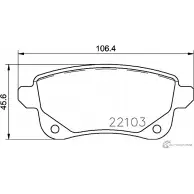 Тормозные колодки дисковые, комплект MINTEX 2 2103 JJ43L1 MDB3765 831164