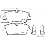 Тормозные колодки дисковые, комплект MINTEX 22370 Hyundai H350 (M) 1 2014 – 2020 MDB3861 22370 174 1 5