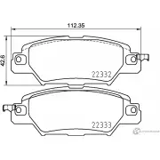 Тормозные колодки дисковые, комплект MINTEX 831230 223 32 MDB3866 22333