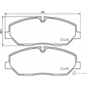 Тормозные колодки дисковые, комплект MINTEX 22499 MDB3906 2242 0 Hyundai H350 (M) 1 Фургон