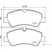 Тормозные колодки дисковые, комплект MINTEX 25604 MDB3912 2560 3 Ford Transit 8 (V363) Автобус 2.0 EcoBlue mHEV 130 л.с. 2019 – 2024