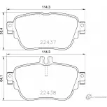 Тормозные колодки дисковые, комплект MINTEX MDB3917 2 2437 Mercedes E-Class (W213) 5 Седан 2.0 E 300 4 matic (2149) 245 л.с. 2016 – 2025 22438