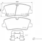 Тормозные колодки дисковые, комплект MINTEX 22418 Hyundai H350 (M) 1 Фургон 2237 0 MDB3932