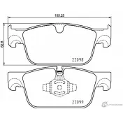 Тормозные колодки дисковые, комплект MINTEX 22099 MDB3938 2 2098 Volvo S60 3 (224) Седан T6 Twin Engine AWD 253 л.с. 2019 – 2024