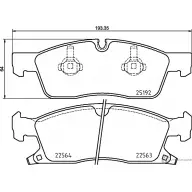 Тормозные колодки дисковые, комплект MINTEX MDB3974 2 2563 Jeep Grand Cherokee (WK, WK2) 4 Внедорожник 22564