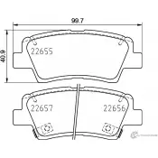 Тормозные колодки дисковые, комплект MINTEX LGG71C L MDB4021 Hyundai Sonata (LF) 7 Седан 2.0 Hybrid 196 л.с. 2015 – 2025