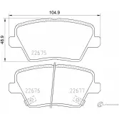 Тормозные колодки дисковые, комплект MINTEX NZC0 L3X Hyundai i30 (PDE) 3 Универсал 1.6 CRDi 128 л.с. 2018 – 2024 MDB4034