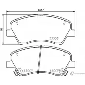 Тормозные колодки дисковые, комплект MINTEX MDB4038 Kia Stonic (YB) 1 Кроссовер 1.0 T GDi 101 л.с. 2018 – 2025 22227 22228