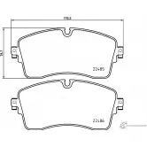 Тормозные колодки дисковые, комплект MINTEX MDB4068 YN72Q K2 Land Rover Discovery Sport 1 (L550) Внедорожник 2.0 P200 FLEX MHEV 4x4 200 л.с. 2020 – 2024