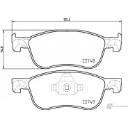Тормозные колодки дисковые, комплект MINTEX MDB4104 Ford Fiesta 7 (ST) Хэтчбек 1.0 EcoBoost mHEV 155 л.с. 2020 – 2025 8V A1P