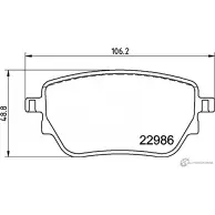 Тормозные колодки дисковые, комплект MINTEX MDB4109 Mercedes GLB (X247) 1 1 GLB 200 (247.687) 163 л.с. 2019 – 2024 4V9R QUJ