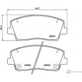 Тормозные колодки дисковые, комплект MINTEX Kia Stinger (CK) 1 Хэтчбек 2.0 T GDI 4WD 197 л.с. 2018 – 2024 C9 XI6P4 MDB4114