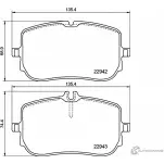 Тормозные колодки дисковые, комплект MINTEX 8XV64 KC 1437028903 MDB4130