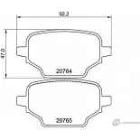 Тормозные колодки дисковые, комплект MINTEX MDB4136 Peugeot Rifter 1 (EMP2) Минивэн 1.2 PureTech 110 л.с. 2018 – 2024 UP5 HP2F