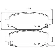 Тормозные колодки дисковые, комплект MINTEX 1437029022 MDB4142 TD715 U