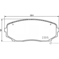 Тормозные колодки дисковые, комплект MINTEX 1437029143 MDB4146 OWN76 E