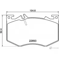 Тормозные колодки дисковые, комплект MINTEX 1437029153 OF2M B MDB4189