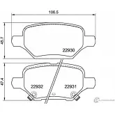 Тормозные колодки дисковые, комплект MINTEX H T67T MDB4192 Opel Mokka (X) 1 Кроссовер 1.6 CDTI 4x4 (_76) 110 л.с. 2018 – 2025