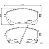 Тормозные колодки дисковые, комплект MINTEX Toyota Corolla (E210) 12 2018 – 2020 MDB4200 2MQ MA