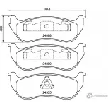 Тормозные колодки дисковые, комплект MINTEX 1437028834 MDB4227 TKB 2T0