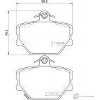 Тормозные колодки, дисковые, комплект MINTEX 964HF MDB82033 8WE 9EFG 1437029034