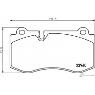 Тормозные колодки, дисковые, комплект MINTEX RB 5QJ 1437028931 K3W02U MDB82821