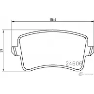 Тормозные колодки, дисковые, комплект MINTEX MDB82929 1437028883 S1 9O6T3 1RWP0K