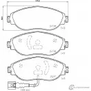 Тормозные колодки, дисковые, комплект MINTEX 1437029107 53T9HG MDB83173 G5MPO D