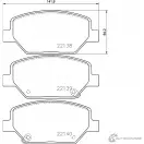 Тормозные колодки, дисковые, комплект MINTEX BDG WI 1437029095 ZZ042K MDB84208