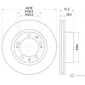 Тормозной диск MINTEX 98200 0523 831382 98200 0523 0 1 MDC1133