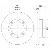 Тормозной диск MINTEX 98200 0588 98200 0588 0 1 831443 MDC1252