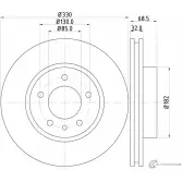 Тормозной диск MINTEX K TS8MN 5028740943352 1210684287 MDC1610C