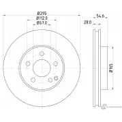 Тормозной диск MINTEX 98200 1151 0 1 98200 1151 MDC1616 Mercedes E-Class (S211) 3 Универсал